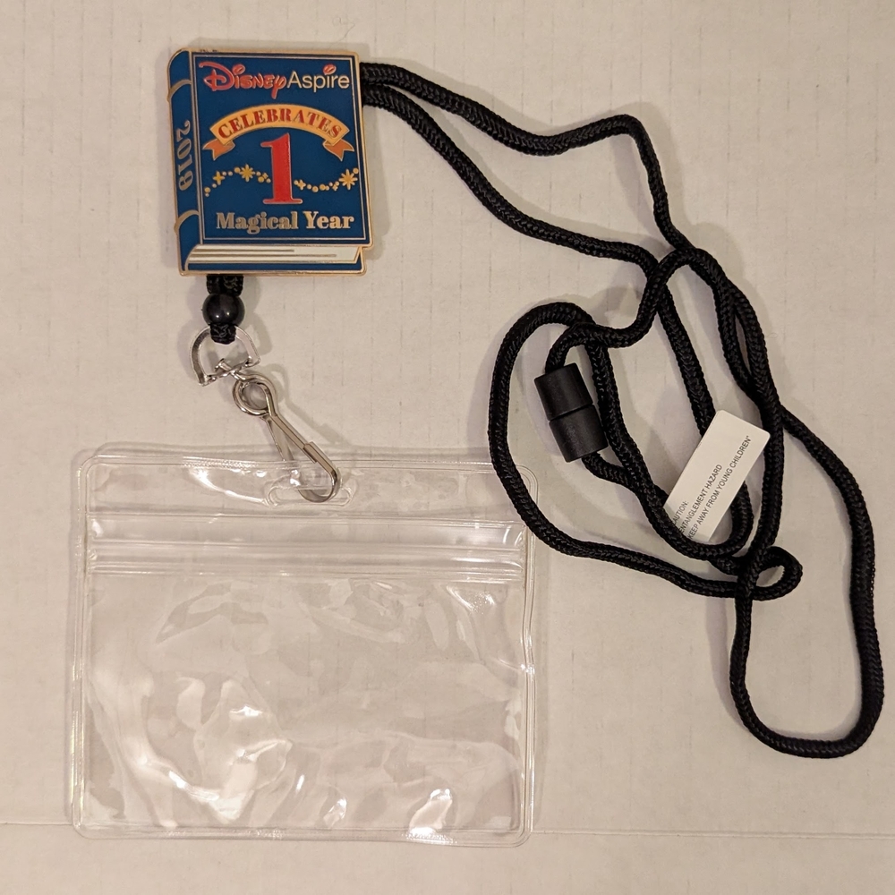 Disney Aspire Celebrating One Magical Year Lanyard and Badge Holder D23 2019